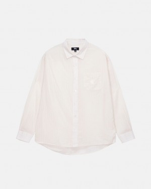 Camisas Stussy Light Weight Classic Shirt Hombre Blancas Chile | LXY-5428