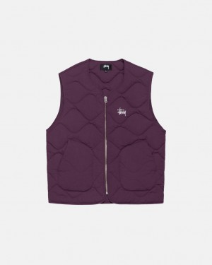 Chaleco Stussy Recycled Nylon Liner Vest Mujer Fucsia Chile | CTT-8716