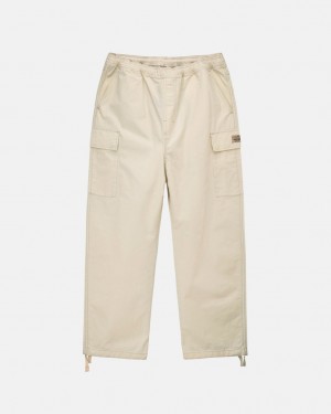 Pantalon Stussy Beach Pant Ripstop Cargo Hombre Creme Chile | LIW-9740