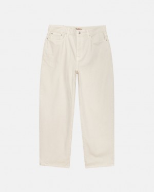 Pantalon Stussy Big Ol' Jean Washed Lona Hombre Beige Chile | ABB-2427