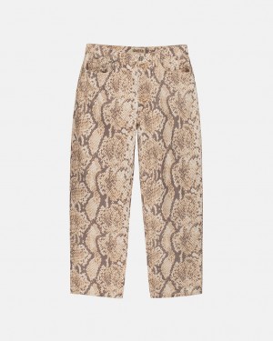 Pantalon Stussy Big Ol' Jean Washed Lona Hombre Serpent Chile | OOY-8712