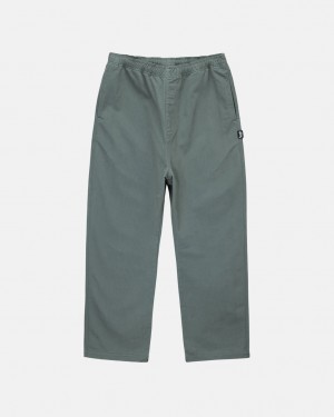 Pantalon Stussy Brushed Beach Pant Hombre Verde Chile | ODP-3255