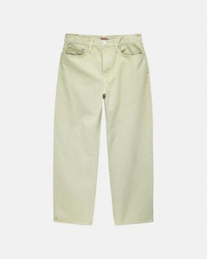 Pantalon Stussy Double Dye Big 'Ol Jeans Hombre Creme Chile | XMN-4756