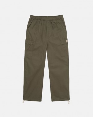 Pantalon Stussy Ripstop Cargo Beach Pant Hombre Verde Oliva Chile | DOJ-6889