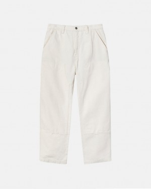 Pantalon Stussy Trabajo Pant Lona Hombre Beige Chile | QYE-8867