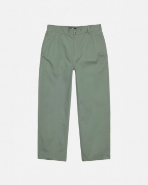 Pantalon Stussy Workgear Trouser Twill Hombre Verde Chile | UIX-4456