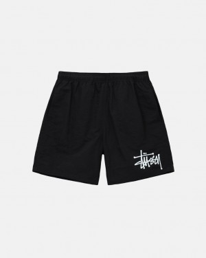 Short Stussy Agua Corta Big Basic Hombre Negras Chile | KRN-1560