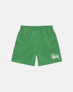 Short Stussy Agua Corta Big Basic Hombre Verde Chile | VHR-1780