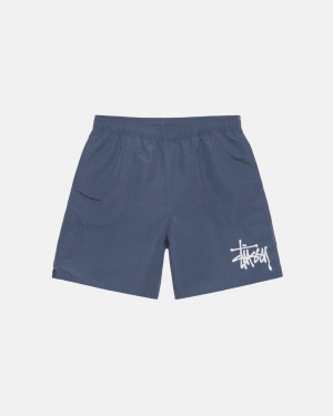 Short Stussy Agua Corta Big Basic Hombre Azul Marino Chile | MAA-6723