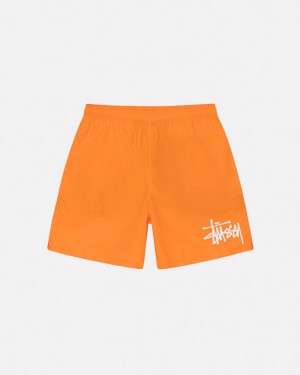 Short Stussy Agua Corta Big Basic Hombre Naranjas Chile | SVO-3956