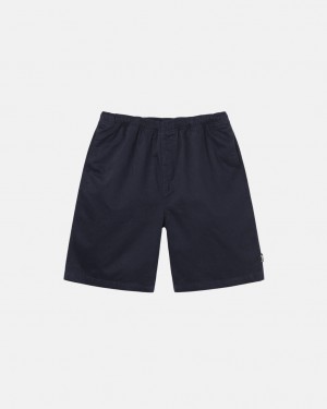 Short Stussy Brushed Beach Corta Hombre Azul Marino Chile | LCE-5151