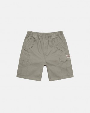 Short Stussy Ripstop Cargo Beach Corta Hombre Verde Oliva Chile | KRH-6255