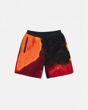 Short Stussy Sherpa Corta Mujer Negras Rojas Chile | HOZ-3744