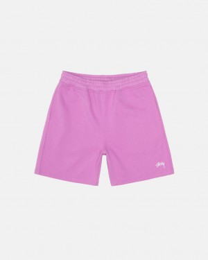 Short Stussy Stock Logo Sweatshort Mujer Moradas Chile | SGY-7630