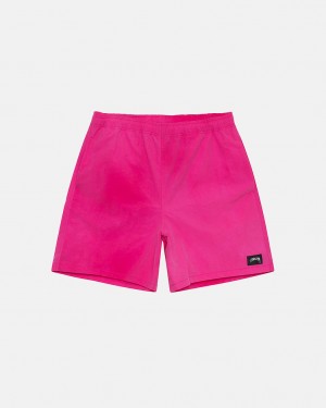 Short Stussy Wave Dye Nylon Corta Mujer Fucsia Chile | LUJ-1114