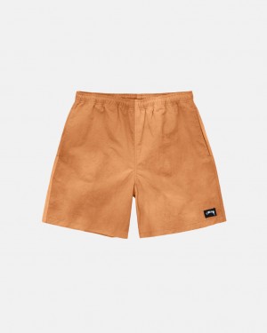 Short Stussy Wave Dye Nylon Corta Mujer Naranjas Chile | CQK-3881