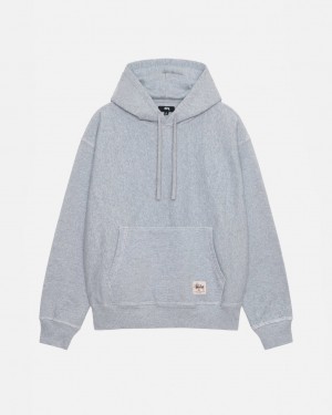 Sudadera con Capucha Stussy Contrast Stitch Label Hoodie Mujer Gris Chile | JBJ-2979