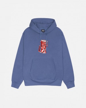 Sudadera con Capucha Stussy Soda Can Hoodie Mujer Azul Real Azules Chile | LIU-2758