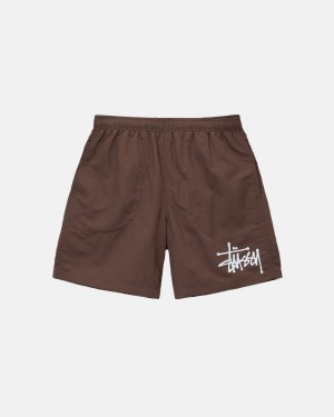 Trajes De Baño Stussy Big Basic Agua Corta Mujer Cafe Chile | HJC-1814