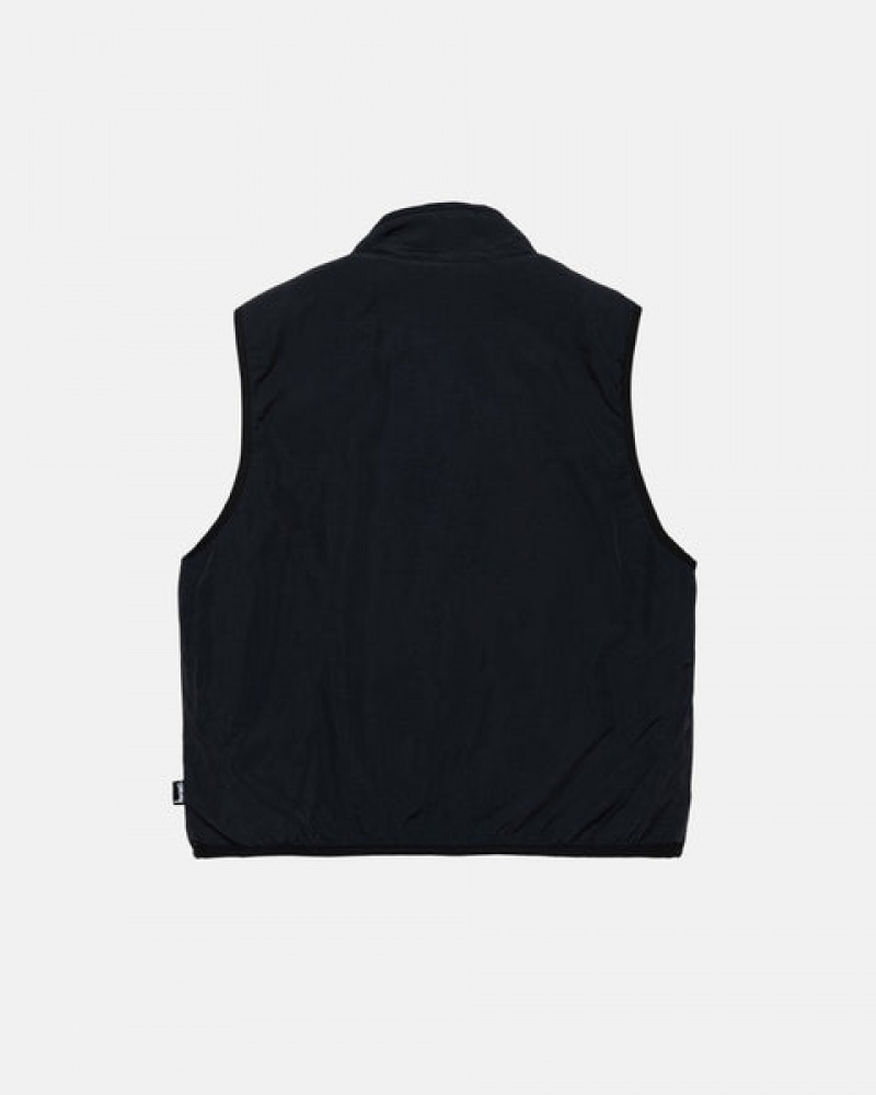 Chaleco Stussy Sherpa Reversible Vest Hombre Negras Chile | NXF-8240