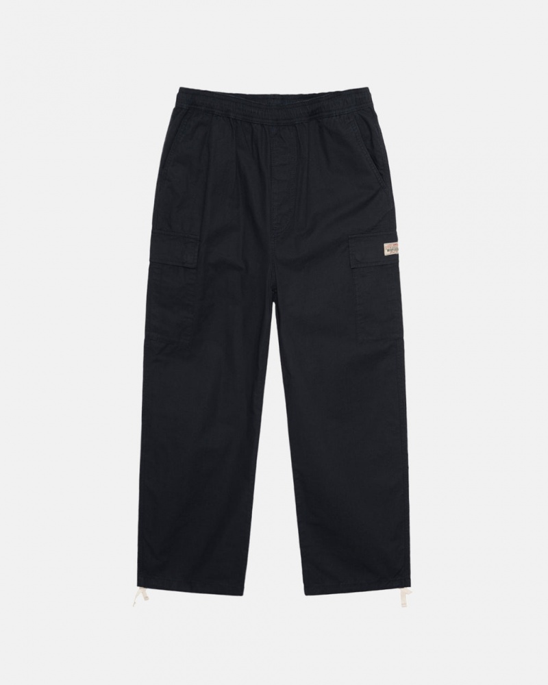 Pantalon Stussy Beach Pant Ripstop Cargo Hombre Negras Chile | MLE-9385