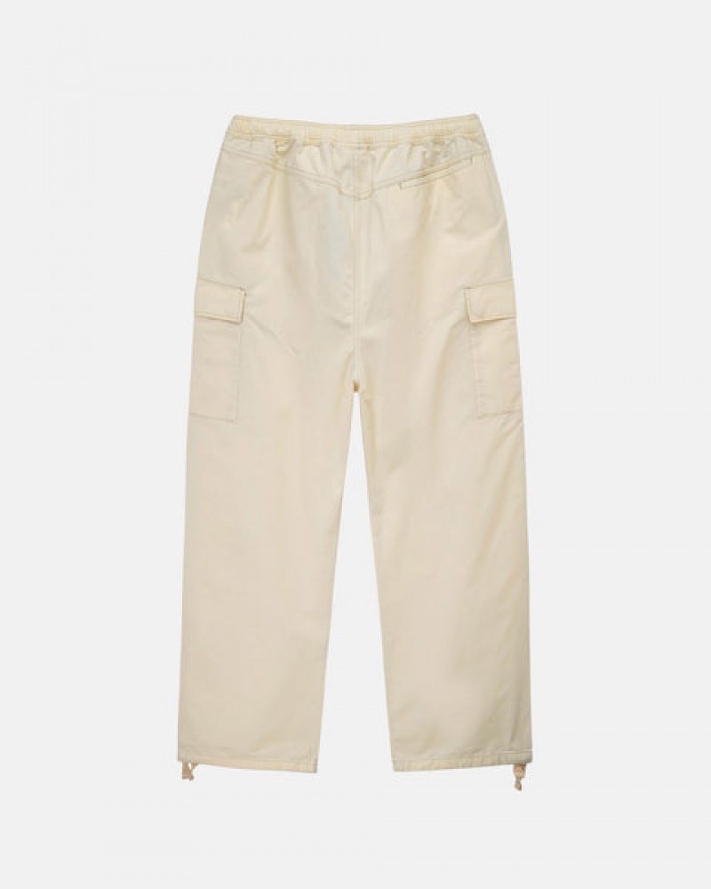 Pantalon Stussy Beach Pant Ripstop Cargo Hombre Creme Chile | LIW-9740