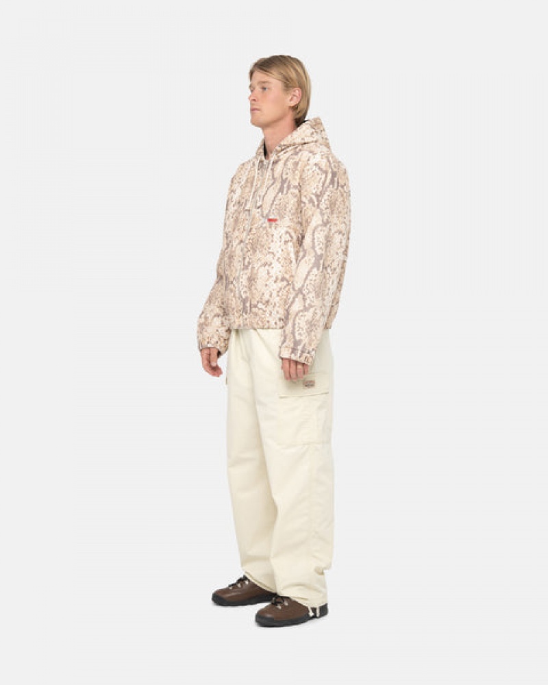 Pantalon Stussy Beach Pant Ripstop Cargo Hombre Creme Chile | LIW-9740