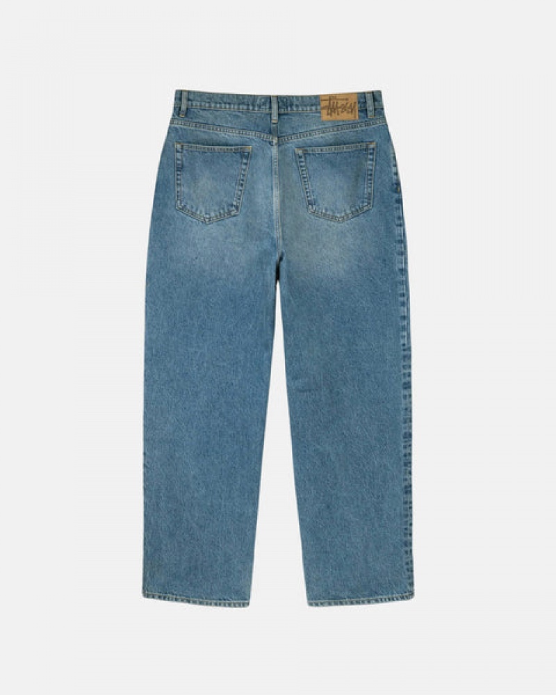 Pantalon Stussy Big Ol' Jean Denim Hombre Azules Chile | BBK-0575