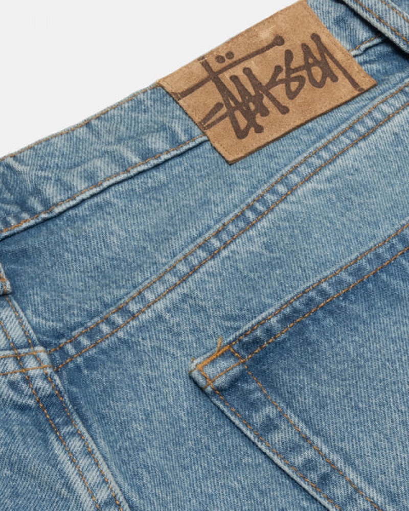 Pantalon Stussy Big Ol' Jean Denim Hombre Azules Chile | BBK-0575