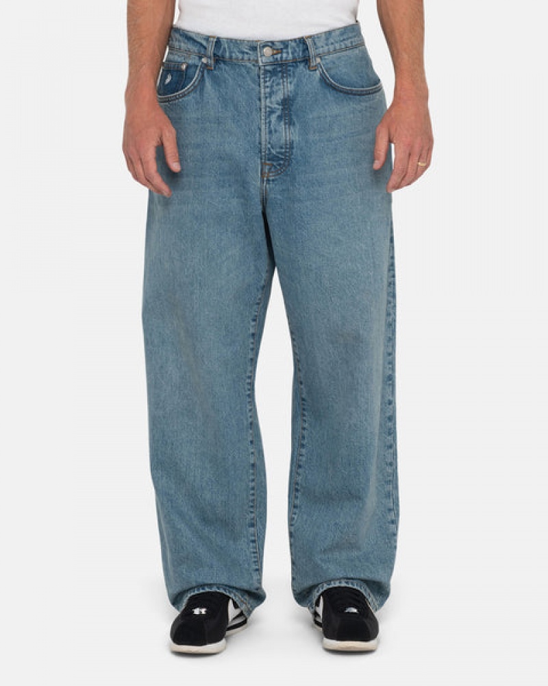 Pantalon Stussy Big Ol' Jean Denim Hombre Azules Chile | BBK-0575