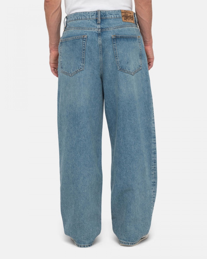 Pantalon Stussy Big Ol' Jean Denim Hombre Azules Chile | BBK-0575