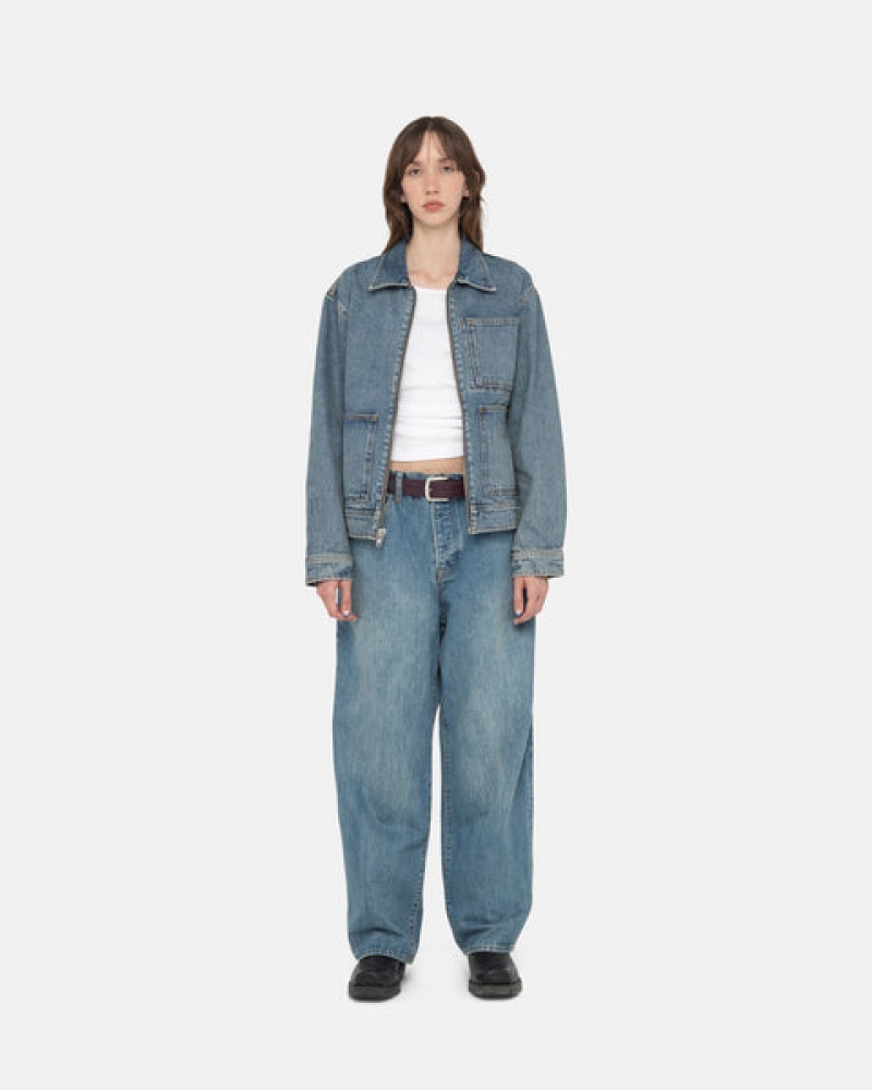 Pantalon Stussy Big Ol' Jean Denim Hombre Azules Chile | BBK-0575