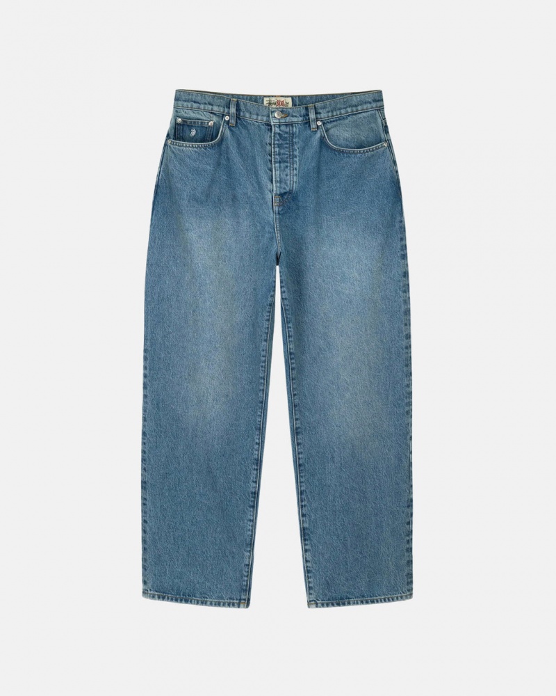 Pantalon Stussy Big Ol\' Jean Denim Hombre Azules Chile | BBK-0575