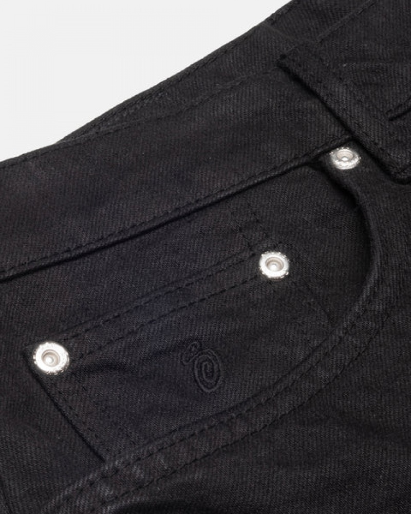 Pantalon Stussy Big Ol' Jean Overdyed Hombre Negras Chile | KBX-9573