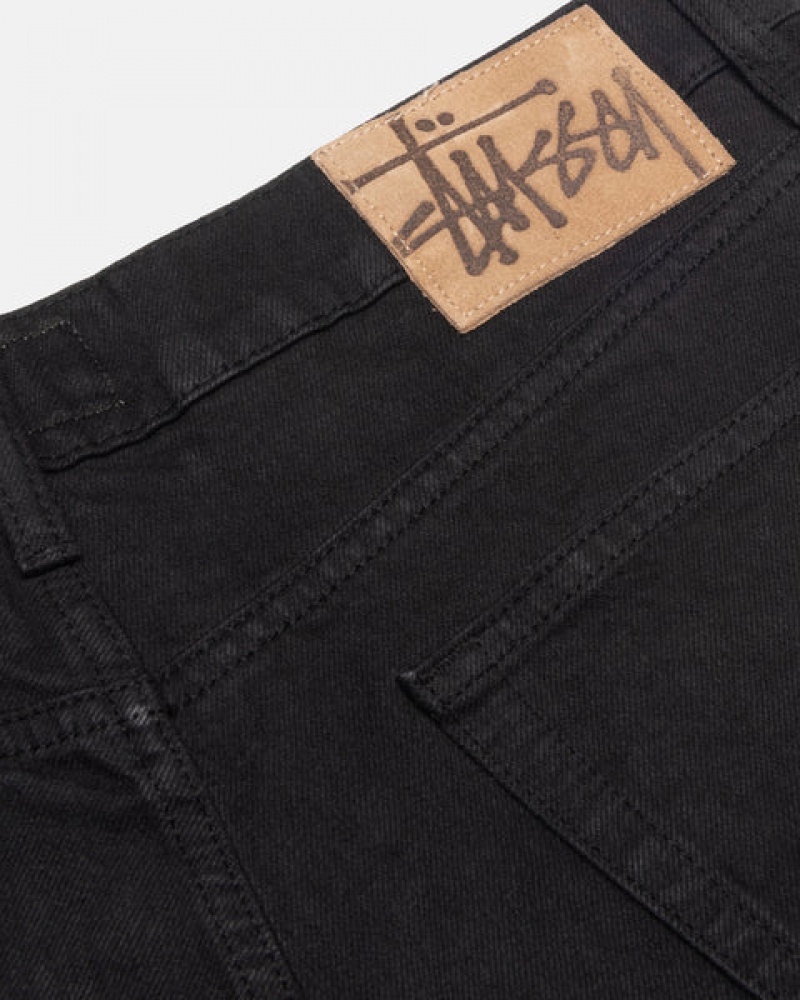 Pantalon Stussy Big Ol' Jean Overdyed Hombre Negras Chile | KBX-9573