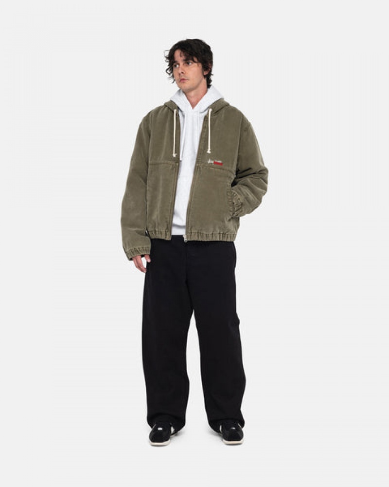 Pantalon Stussy Big Ol' Jean Overdyed Hombre Negras Chile | KBX-9573