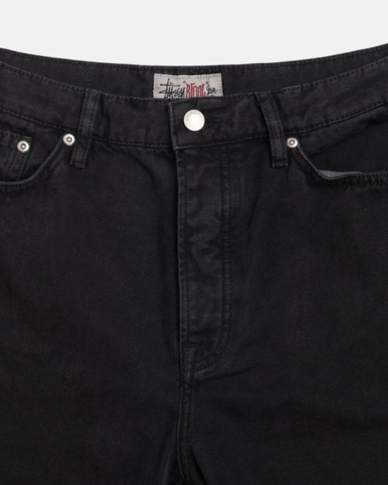 Pantalon Stussy Big Ol' Jean Washed Lona Hombre Negras Chile | EFF-3694