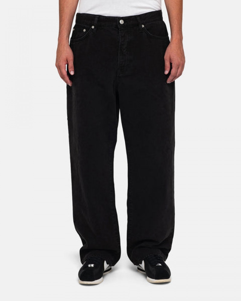 Pantalon Stussy Big Ol' Jean Washed Lona Hombre Negras Chile | EFF-3694