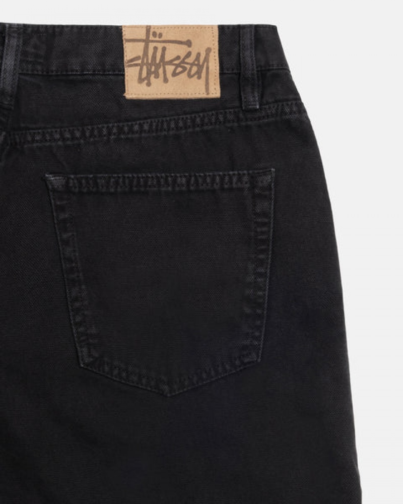 Pantalon Stussy Big Ol' Jean Washed Lona Hombre Negras Chile | EFF-3694