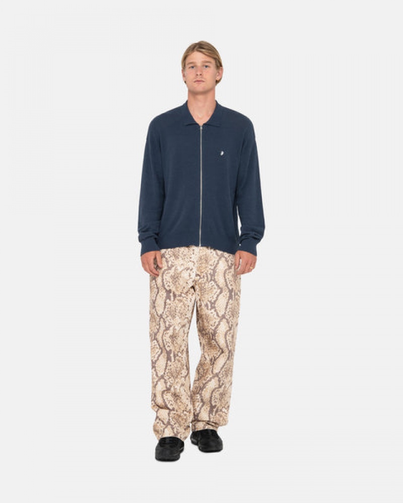 Pantalon Stussy Big Ol' Jean Washed Lona Hombre Serpent Chile | OOY-8712