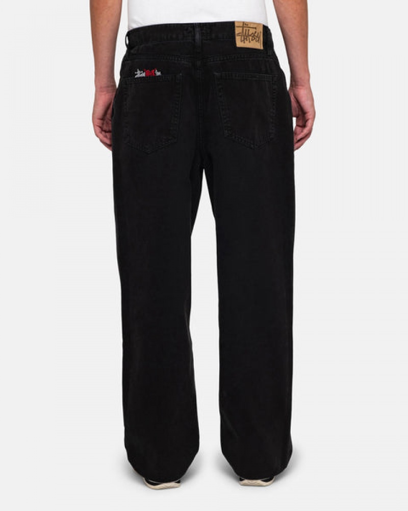 Pantalon Stussy Big Ol' Jean Washed Lona Mujer Negras Chile | KOG-4136