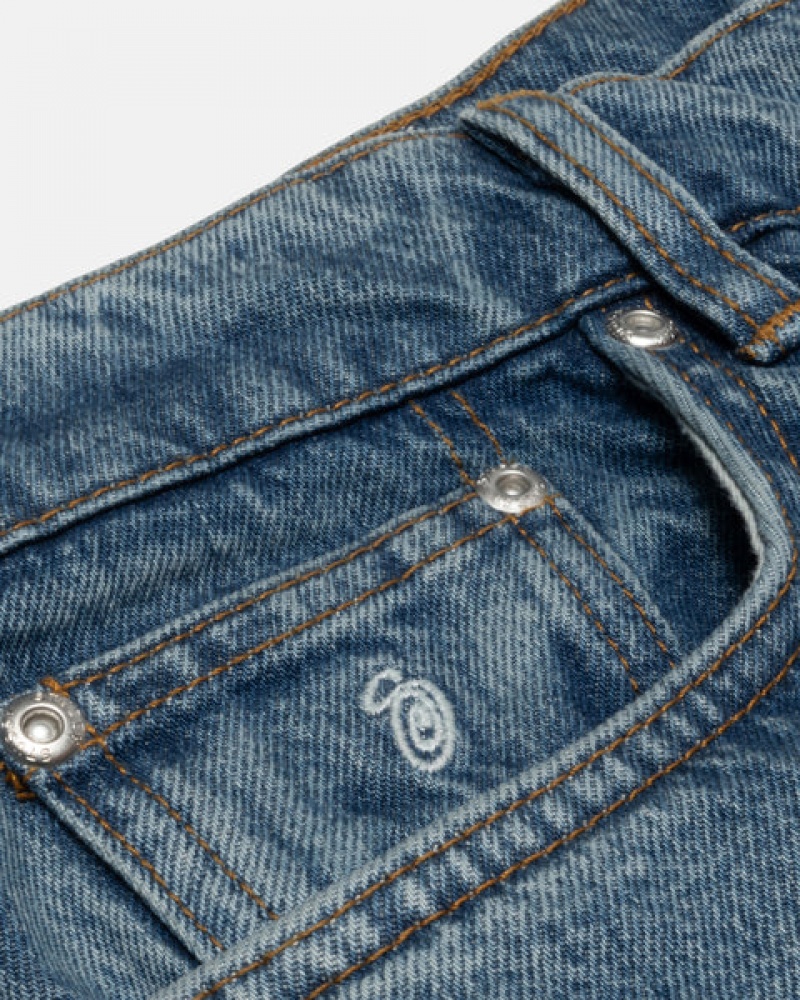 Pantalon Stussy Classic Jean Denim Hombre Azules Chile | UEK-2718