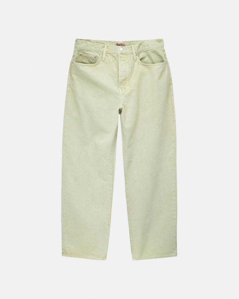 Pantalon Stussy Double Dye Big \'Ol Jeans Hombre Creme Chile | XMN-4756