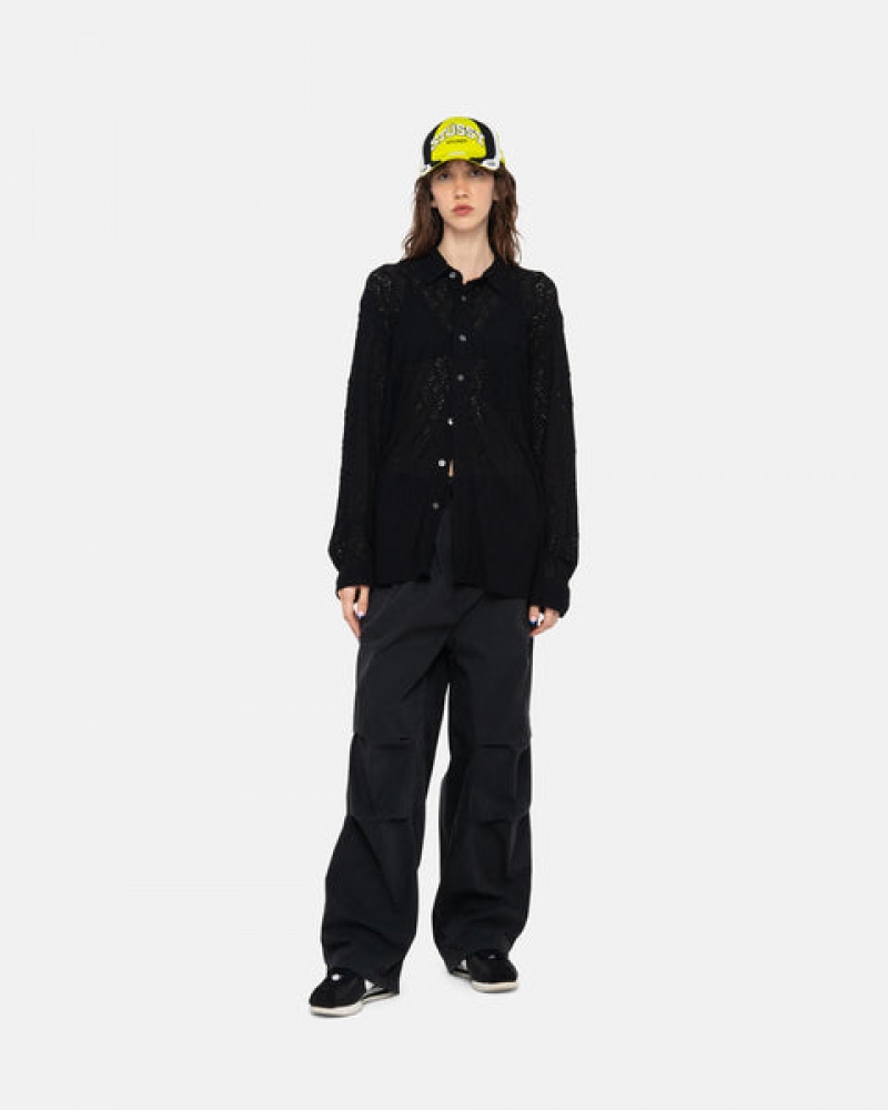 Pantalon Stussy Nyco Over Trousers Mujer Negras Chile | MKA-7102