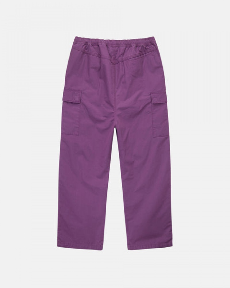 Pantalon Stussy Ripstop Cargo Beach Pant Hombre Moradas Chile | ZMQ-6129