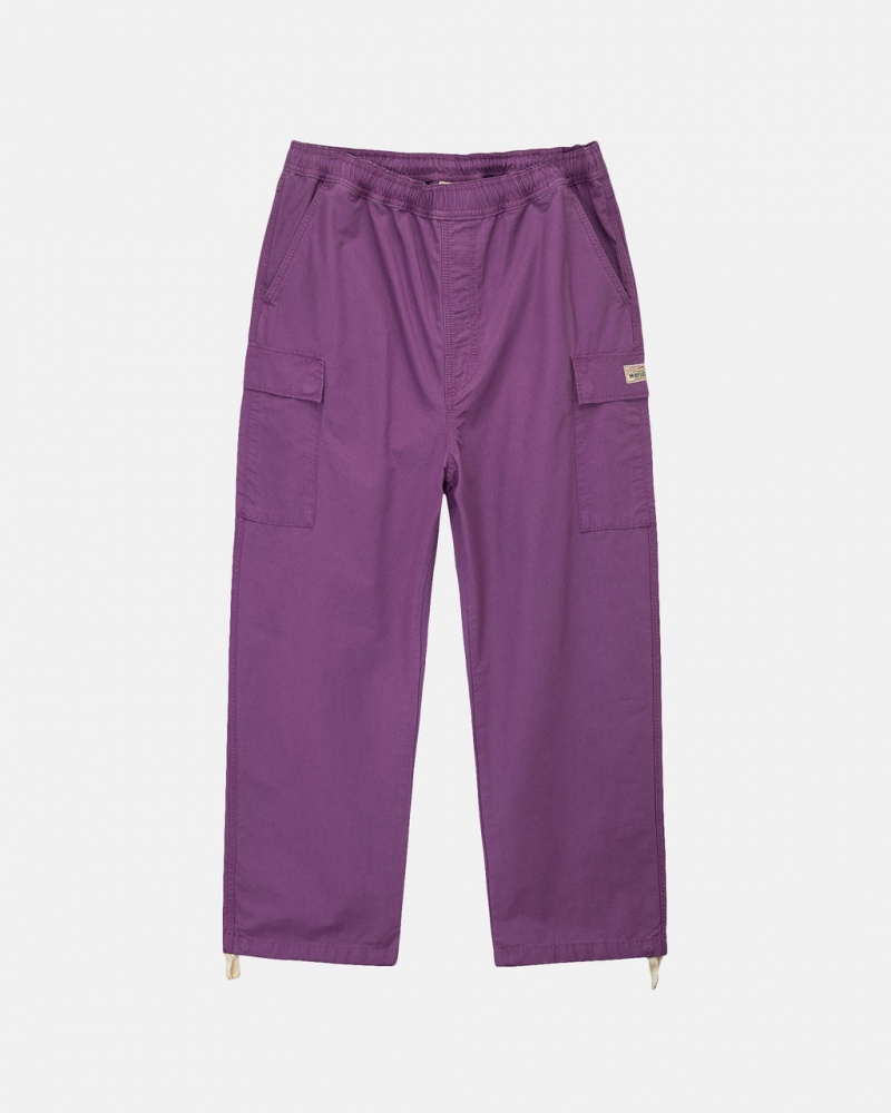 Pantalon Stussy Ripstop Cargo Beach Pant Hombre Moradas Chile | ZMQ-6129