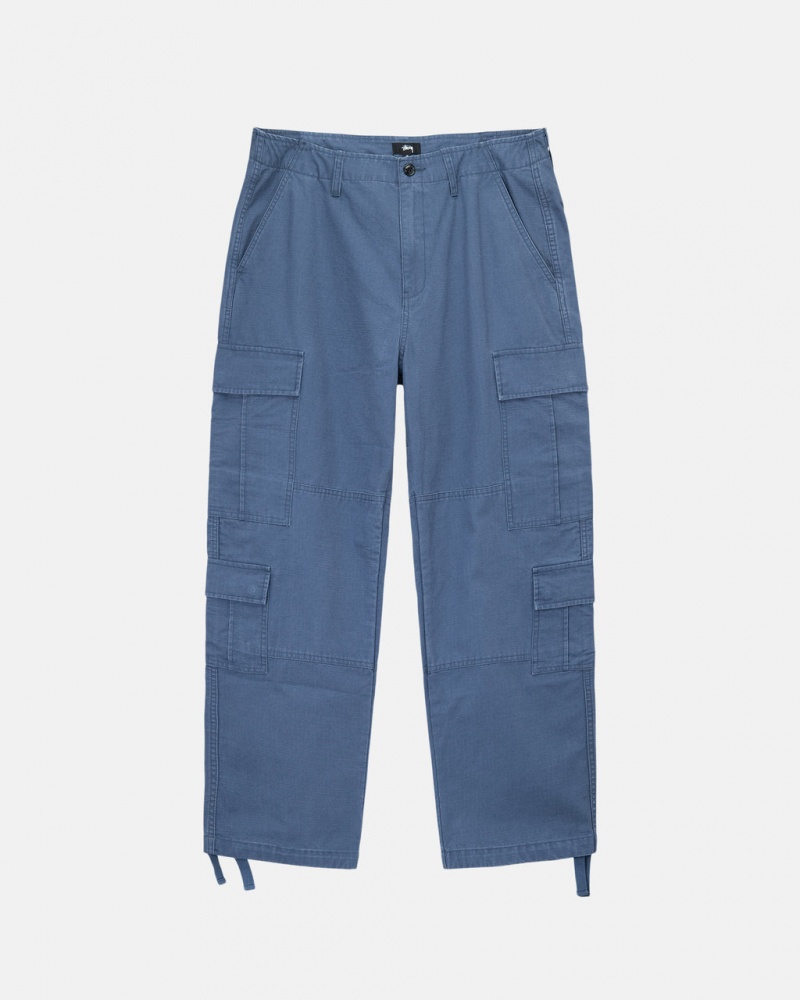 Pantalon Stussy Ripstop Surplus Cargo Hombre Azules Chile | YCB-3530