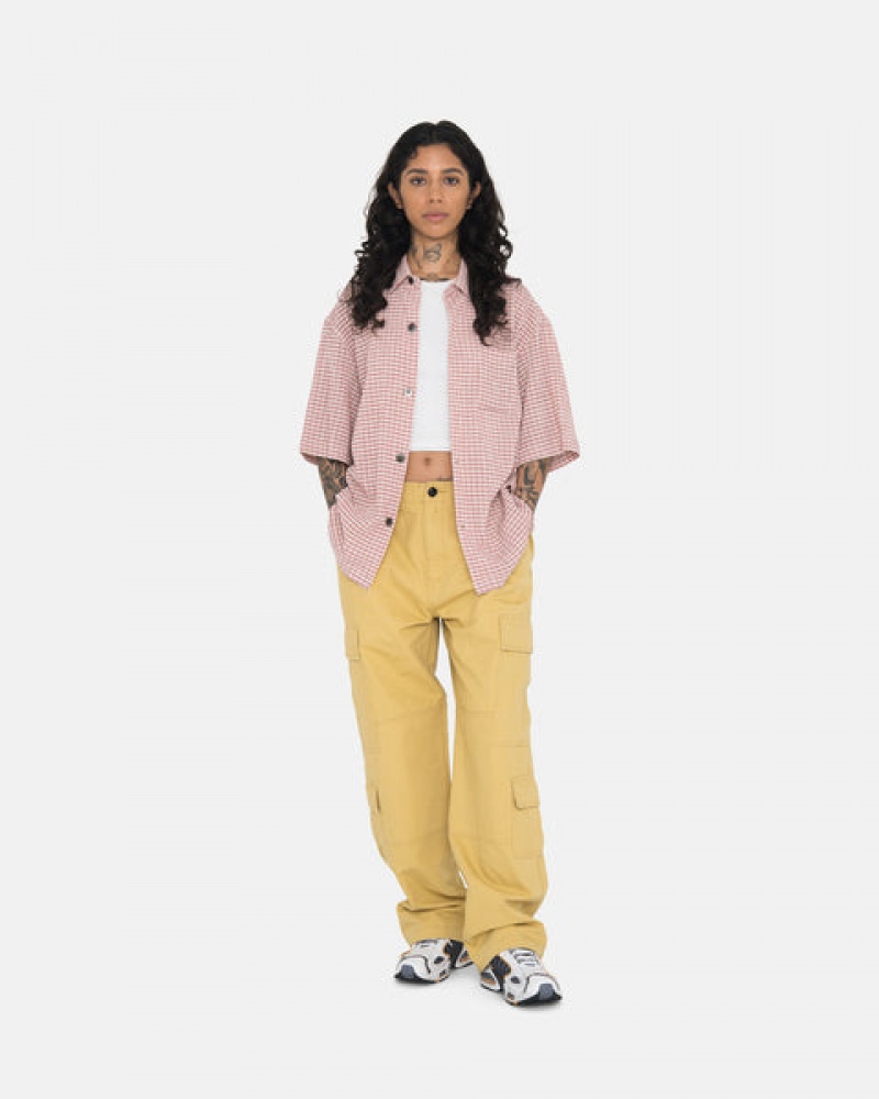 Pantalon Stussy Ripstop Surplus Cargo Mujer Amarillo Chile | MUV-6963