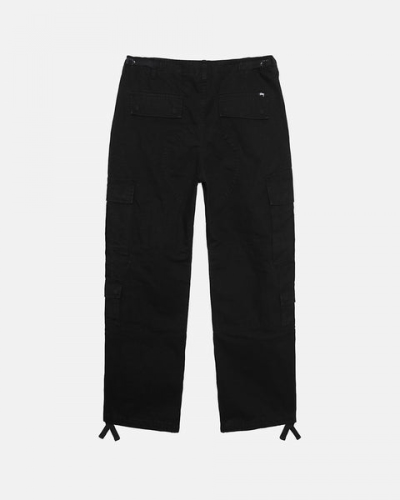 Pantalon Stussy Surplus Cargo Ripstop Hombre Negras Chile | CZI-9498