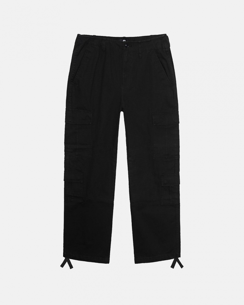 Pantalon Stussy Surplus Cargo Ripstop Hombre Negras Chile | CZI-9498